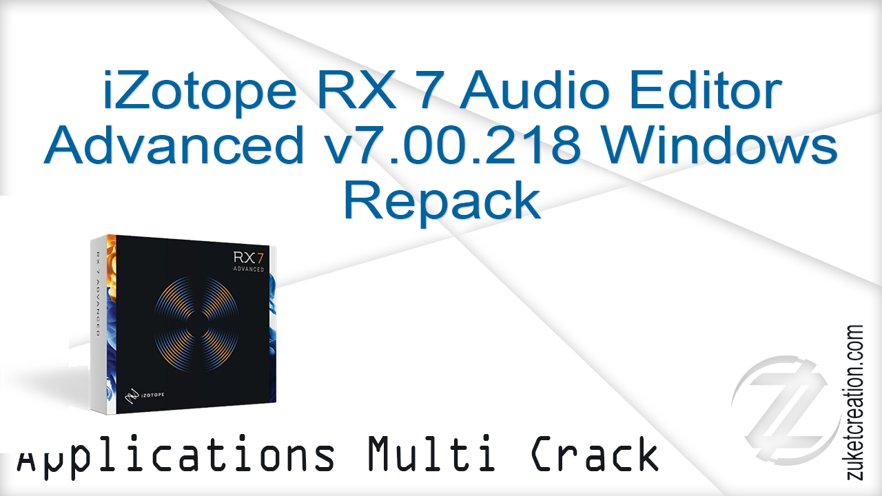 Izotope Rx 4 Advanced Crack Mac